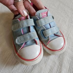 Converse Blue/Pink Shoes toddler 8